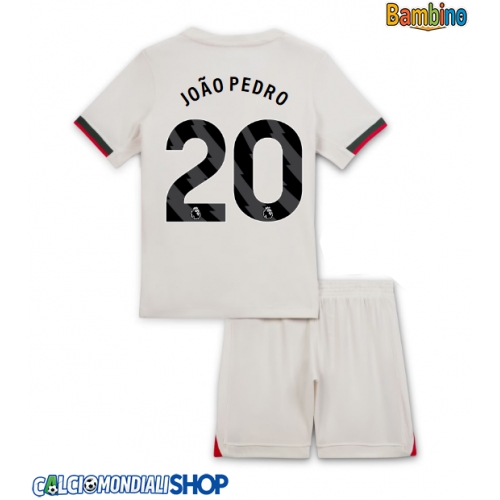 Maglie da calcio Chelsea Joao Pedro #20 Seconda Maglia Bambino 2025-26 Manica Corta + Pantaloni corti)